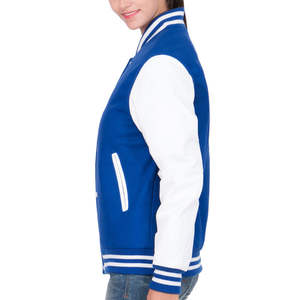 Chaqueta Varsity de Alta Calidad para Mujer, 100% Algodón, Talla XL, Puños Acanalados, Cierre de un Solo Botón, Chaqueta de Béisbol Estilo Letterman, OEM - Product Image 6