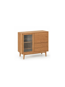 Buffet moderne en bois massif, style minimaliste du milieu du siècle, meuble de rangement pour salle à manger et salon - Product Image 2
