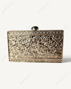 Natural Brass <b>Clutch</b> Chains | Handmade Cabochon Minaudiere | Classic Luxury Casual Fashion Bridal Wedding Evening <b>Bag</b> <b>Velvet</b> - Product Image 6