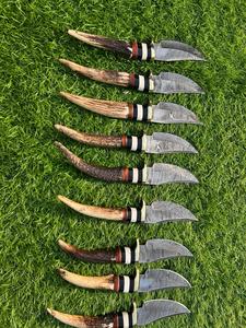Damascus Steel Clip Point Outdoor Sports Hunting <b>Knife</b> with Wood Handle Straight Edge DIY <b>Craft</b> EDC Custom OEM - Product Image 1