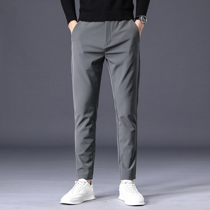 Casual Pants Men's New Business Pants Slim Straight Men's Pants <b>Elastic</b> <b>Waist</b> <b>Trousers</b> Business Classic <b>Trousers</b> Male - Product Image 4