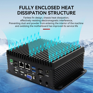 UNO Quad Core N95 N97 Mini PC RS485 RS232 3G 4G LTE không quạt máy tính công nghiệp W/ Dual Lan Dual Com khe cắm Sim I7 Intel 12 kho - Product Image 2