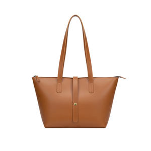 Sac à main en similicuir pour femme, grande capacité, fourre-tout élégant avec fermeture éclair et pompon, sac de shopping décontracté en matériau durable - Product Image 6