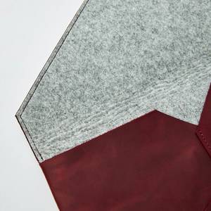 Business Vintage Durable Sling Waterproof Genuine Leather <b>Laptop</b> <b>Sleeve</b> with Protective Design for Office Use LS-0204 - Product Image 3