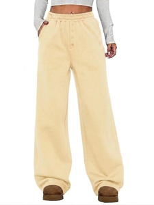 Elastic Waist <b>Jogger</b> Sweatpants Heavy Cotton Casual Sports Pants <b>Women</b> Cozy Fleece Lined <b>Jogger</b> Pants - Product Image 2