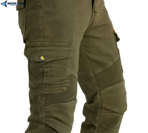 Pantalones Cargo de Motociclista para Hombre, Color Verde Oliva, Transpirables, de Nailon y Algodón, para Todas las Temporadas - Product Image 5