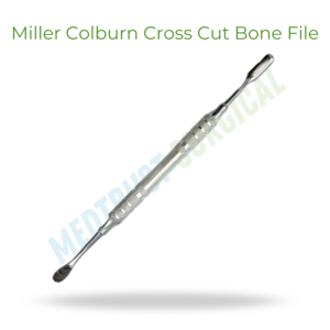 Lima de hueso quirúrgica de corte cruzado Medtrust 3X de acero inoxidable, lima de hueso ortopédica reutilizable, instrumento médico - Product Image 4