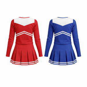 Service personnalisé, prix OEM, style moderne, tissu en spandex/polyester haute durabilité, uniformes de cheerleading imprimés pour femmes, confortables - Product Image 2