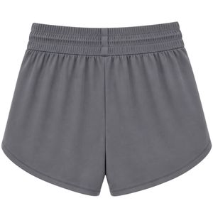 Grey Athletic <b>Shorts</b> <b>Women</b> <b>Elastic</b> <b>Waist</b> Drawstring Running Gym Workout Casual Quick Dry Active Wear <b>Shorts</b> Custom OEM Supplier - Product Image 2