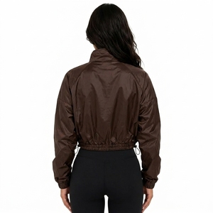 Performance Oversized Polyester Cropped Windbreaker <b>Jacket</b> Unisex Wholesale OEM - Product Image 2