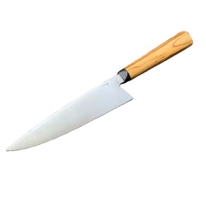 Burraq Custom Handmade Personalized Carbon Steel Chef <b>Knife</b> 8 Inch Blade 3.0mm Thickness Beautiful Wood Handle Keep Dry Care - Product Image 1