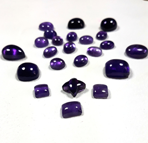Ametyste africaine naturelle cabochon, pierre précieuse de forme fantaisie, taille personnalisée, pierre en vrac pour la fabrication de bijoux, vente en gros en vrac - Product Image 3