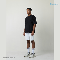 T-shirt oversize col coupe T-shirt Street Wear Style vintage personnaliser Logo DTG DTF impression ou broderie fabriqué en Thaïlande