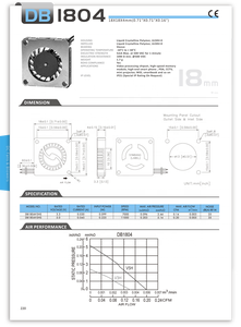 DB1804 3/5V 18 มม. พัดลมขนาดเล็กแบบ DC พร้อมมอเตอร์พลาสติกและลูกปืนสำหรับหุ่นยนต์ IoT - Product Image 6
