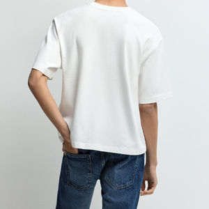 100% Combed Compact Cotton Breathable Blank Oversized Men T-Shirt Plus Size Short Sleeve Crew Neck Streetwear Casual Daily Wear - Product Image 3
