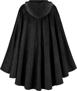 Custom <b>Cow</b> Character Medieval Hooded Cape 100% Polyester Digital Print Adult Unisex New Year <b>Costume</b> OEM Service - Product Image 3