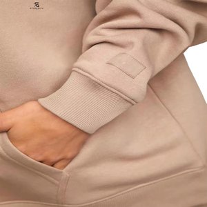 <b>Women</b> Casual Oversized Solid Hoodie Tracksuit Soft Fleece <b>Sweatpants</b> Comfortable Two Piece for Set Cotton Blend Fabric 2026 - Product Image 5