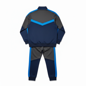 Ensemble de survêtement de football pour hommes en polyester 100 % personnalisé OEM, manches courtes, logo frontal par sublimation, séchage rapide, respirant - Product Image 3