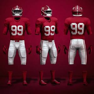 American Football Jersey Set Custom Short Sleeveless V-<b>Neck</b> <b>Heat</b> Transfer Printed Mesh Athletic Wear Four-Way Stretch - Product Image 3
