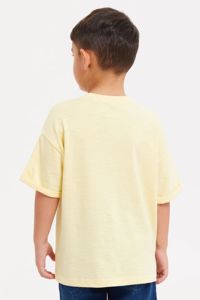 เสื้อยืดเด็กคอลเลคชั่นเด็ก 60+ สี ผลิตจากใยไผ่ 100% เป็นมิตรต่อสิ่งแวดล้อม ระบายอากาศได้ดี เสื้อยืดลำลองทรงโอเวอร์ไซส์สำหรับเด็ก ใส่สบายในช่วงฤดูร้อน - Product Image 2