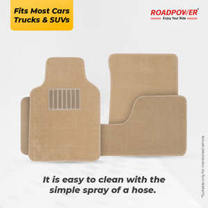 ROADPOWER (RP-MAT-032) พรมปูพื้นรถยนต์ 3 ชิ้น คุณภาพพรีเมียม ทนทาน ออกแบบให้ติดตั้งง่าย ผลิตจากพรมคุณภาพพรีเมียม พร้อมแผ่นเสริมส้นเท้า - Product Image 6