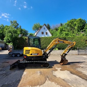 Mini-excavatrice d'occasion haute performance SY50U 5T avec moteur d'origine 4TNV86CT, excavatrice sur chenilles fiable d'occasion - Product Image 1