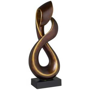 Sculpture Abstraite Icôniqûe en Laiton et Aluminium, Art Décoratif en Métal, Statue d'Hôtel, Figurine d'Art Métallique, Décoration de Table pour la Maison - Product Image 3