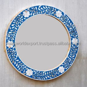 Espejo con incrustaciones de resina más nuevo de alta calidad para decoración de pared o decoración del hogar MARCO DE ESPEJO con incrustaciones de hueso tradicional indio de FWE - Product Image 6