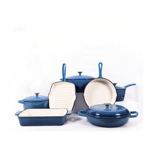 Juego de Utensilios de Cocina Clásico de Hierro Fundido Antiadherente con Revestimiento de Esmalte Incluye Olla para Sopa - Product Image 3