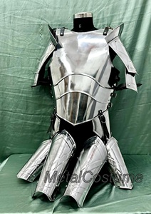 Traje de Armadura Medieval para Mujer, Disfraz de Dama Valiente para Torneo de Justa, Traje Metálico para Cosplay - Product Image 6