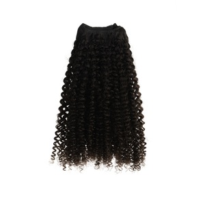 Cheveux naturels Remy bouclés biologiques à trame simple - 18 pouces, densité 200%, toutes les couleurs disponibles - Product Image 2