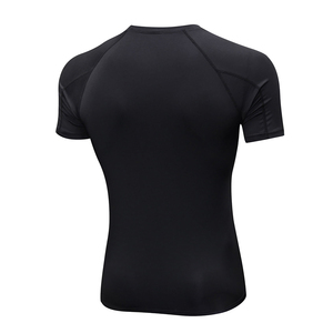 Wholesale <b>Men</b> Quick Dry Breathable <b>Compression</b> Shirt Short Sleeve Shirt Fitness Skin <b>Tight</b> Top - Product Image 6