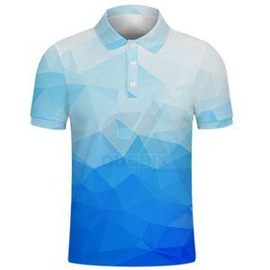 เสื้อโปโลผู้ชายไซส์ใหญ่ เสื้อยืดโปโลผู้ชาย ผ้าฝ้าย 100% ปรับแต่งได้ พิมพ์ลายสติกเกอร์พร้อมโลโก้สีสันสดใส เสื้อยืดคอกลม - Product Image 3