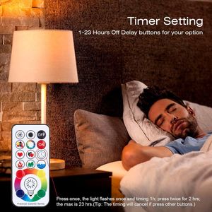 820LM Dimmable <b>E26</b> RGBW LED Color Changing Light <b>Bulb</b> 10W Smart <b>Bulb</b> with 120 Colors Timing Remote Screw Base for Mood Lighting - Product Image 2