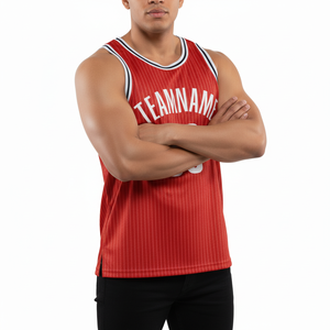 Maillot de basket-ball d'équipe respirant en mesh réversible personnalisé, séchage rapide, antibactérien, unisexe - Product Image 2