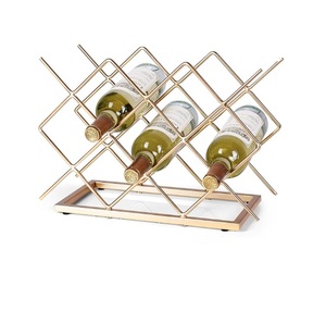 Porta Botellas de Vino Rectangular de Metal Negro Mate, Decorativo, para 6 Botellas, para Mesa de Comedor, Encimera - Product Image 3