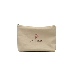 Toile coton matelassé petite pochette pliante personnalisée voyage fermeture éclair maquillage trousse cosmétique pour femmes - Product Image 4