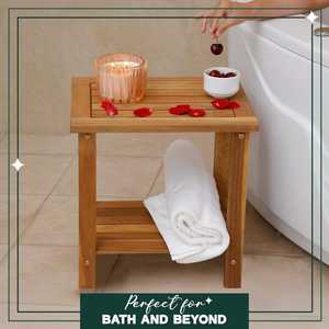 Adirondack Wooden Patio Side <b>Table</b> Rustic Rectangular Accent Furniture - Product Image 2