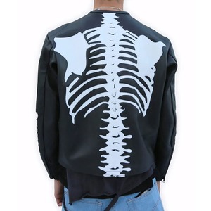 เสื้อแจ็คเก็ตหนัง VANSON รุ่น BONE สีดำ แบบรักษ์โลก พร้อมระบบทำความร้อน กันลม สไตล์สตรีทแวร์ - Product Image 3