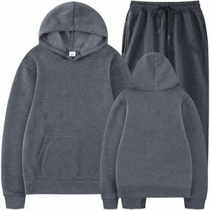 Chándal de Invierno 2 en 1 para Hombre 2026, para Entrenamiento, Corte Regular, Diseño Sólido Informal, Poliéster/Algodón, a la Moda - Product Image 1