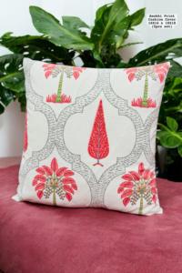 Vibrant Anokhi Print Decorative <b>Cushion</b> Covers Floral Printed Pillow Cover <b>Set</b> of 5 for <b>Sofa</b> Bedroom Living Room Home Decor <b>Sets</b> - Product Image 5