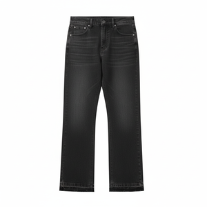 Pantalones Vaqueros de Mezclilla para Hombre, Corte Recto, Diseño Gráfico con Logotipo Personalizado, Pantalones Sólidos, Tejido de Punto para Invierno, Secado Rápido, Ligeros, con Bolsillos - Product Image 4