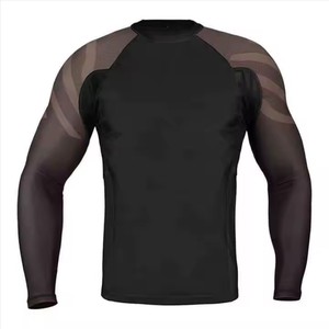 เสื้อรัดกล้ามเนื้อผู้ชายสำหรับ MMA แขนยาว พิมพ์ลายแบบ Sublimation คุณภาพสูง OEM พร้อมโลโก้ - Product Image 3