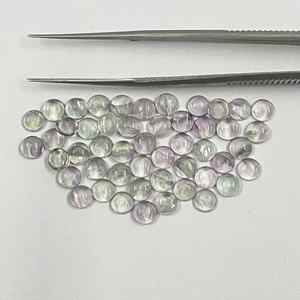 อัญมณีแฟชั่นแบบหลวมทำด้วยมือทรงกลมฟลูออไรต์หลายเม็ด5มม. ทำด้วยมือ - Product Image 1