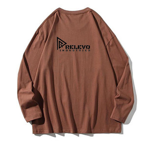 เสื้อสเวตเชิ้ตคอกลมโอเวอร์ไซส์ใหม่ ผ้าฝ้ายนุ่มถัก สไตล์ลำลอง สตรีทแวร์ผู้ชาย พิมพ์ลายโลโก้ด้านหน้า - Product Image 4