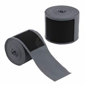 Vendas de boxeo de algodón gris de 4.5 metros, elásticas y transpirables, equipo de protección para muñecas de 5 cm de ancho, equipo de ejercicio para nudillos - Product Image 1
