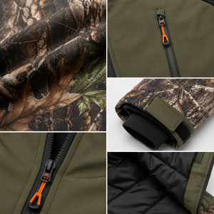 Chaqueta de Caza para Hombre MEGAMAPLE, de Tela Suave, Manga Larga, con Estampado Floral por Sublimación, Transpirable, que Absorbe la Humedad, de Poliéster/Algodón - Product Image 2