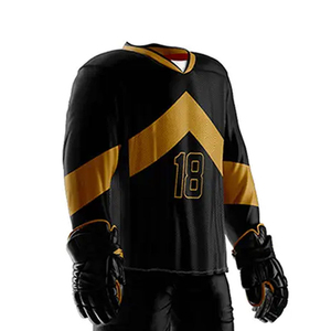 Uniforme de hockey sur glace d'hiver unisexe pour adultes, taille personnalisée, logo personnalisé, design personnalisé imprimé, stock disponible, 100% polyester, séchage rapide - Product Image 6