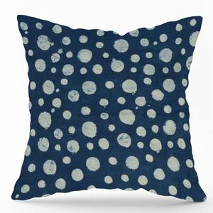 ปลอกหมอนอิงผ้าฝ้ายพิมพ์ลายดอกสีคราม ทำมือ ตกแต่งโซฟา ผลิตในอินเดีย - Product Image 5