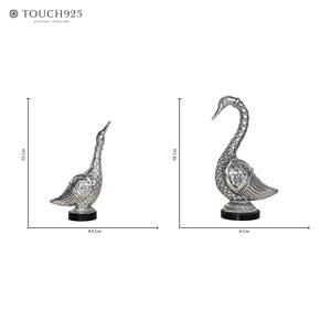 Escultura de pájaro de metal para decoración del hogar y mesa, águila dorada de bronce, adorno de aluminio, figura de pájaro para decoración de mesa. - Product Image 5